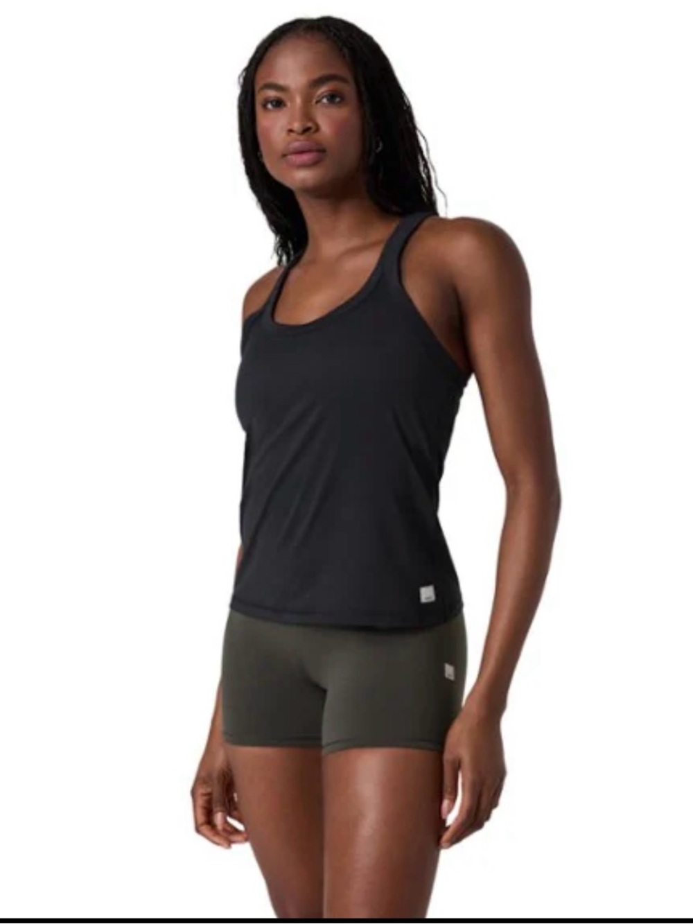 Vuori Black Racerback Tank Top - Women's Active Staple